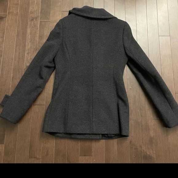 ARITZIA TALULA BABATON Howell Cashmere Virgin Wool Peacoat Charcoal Grey XS - Picture 4 of 8